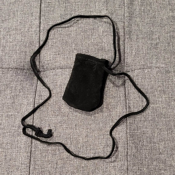 Leather Bag - Black - 2" x 3"