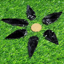 Black Obsidian Arrowhead - 2.5" to 3"