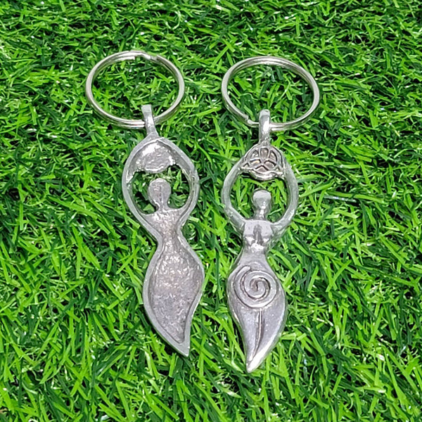 Keychain - Goddess Key Ring Triquetra