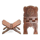 Triquetra Carved Wood Book Holder - 13" in Size-Home/Altar-Quanta Distribution Inc.-The Bat Witch Cavern