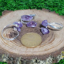 Bague - Points d'Améthyste Bruts (Ajustable)