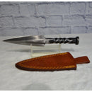 Athame - Forged Steel Spear Head - 10" Long-Home/Altar-Azure Green-The Bat Witch Cavern