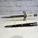 Athame - Herald - 12" Long-Home/Altar-Azure Green-The Bat Witch Cavern