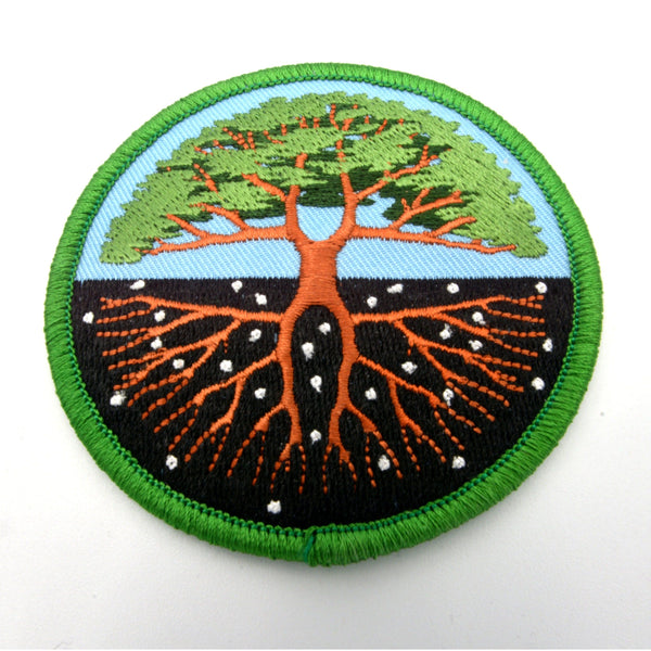 Iron-on Patch - Tree of Life 3"-Home/Altar-Azure Green-The Bat Witch Cavern