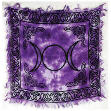 Altar Cloth - Tripe Moon Design - 18" x 18"-Home/Altar-Quanta Distribution Inc.-The Bat Witch Cavern