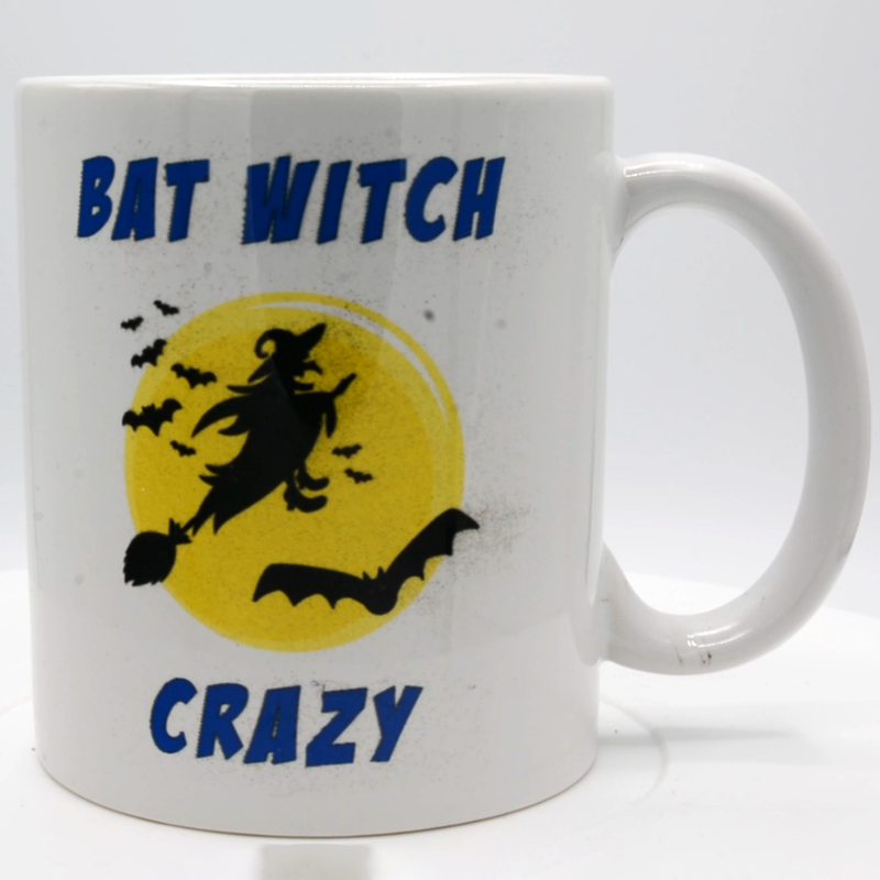 Mug - Bat Witch Crazy - 11oz-Crafted Products-The Bat Witch Cavern-The Bat Witch Cavern