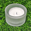 Support T-Lite en verre dépoli