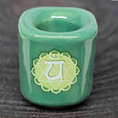 Bougeoir Mini/Rituel - Chakra du Plexus Coeur Vert