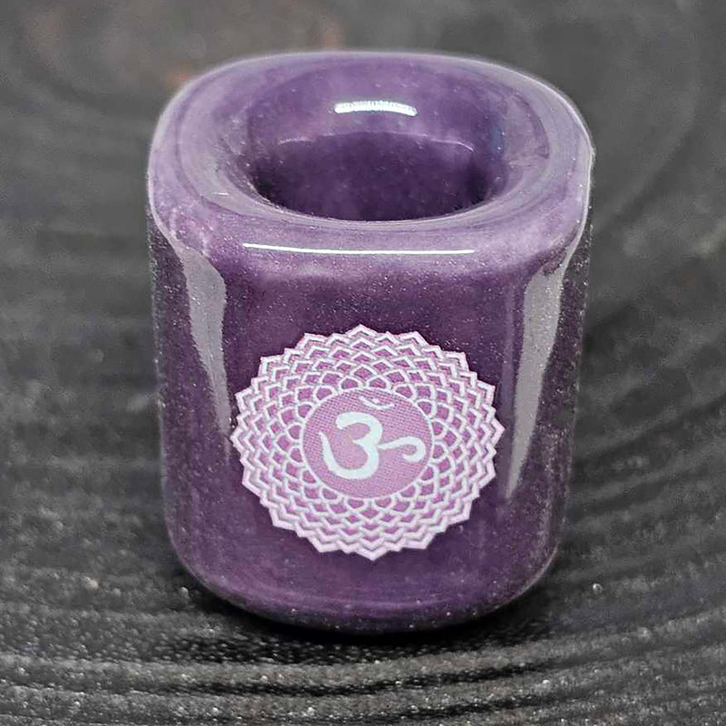 Mini/Ritual Candle Holder - Purple Crown Chakra