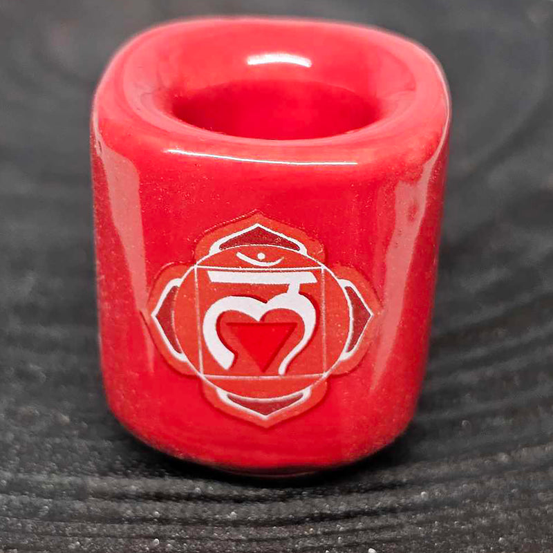 Mini/Ritual Candle Holder - Red Root Chakra
