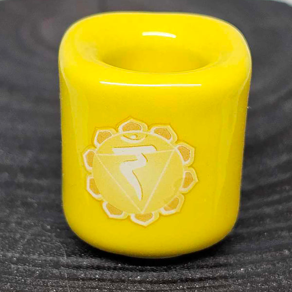 Mini/Ritual Candle Holder - Yellow Solar Plexus Chakra