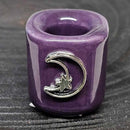 Bougeoir Mini/Rituel - Violet avec Charme Lune