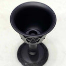 Mini bougeoir celtique en métal avec calice triple lune