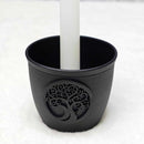 Mini bougeoir arbre de vie en pot en métal