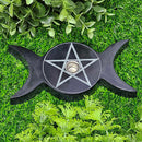 Mini/Ritual Candle Holder - Soapstone Triple Goddess