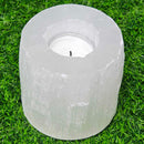 Support T-Lite en sélénite – 3" x 3"