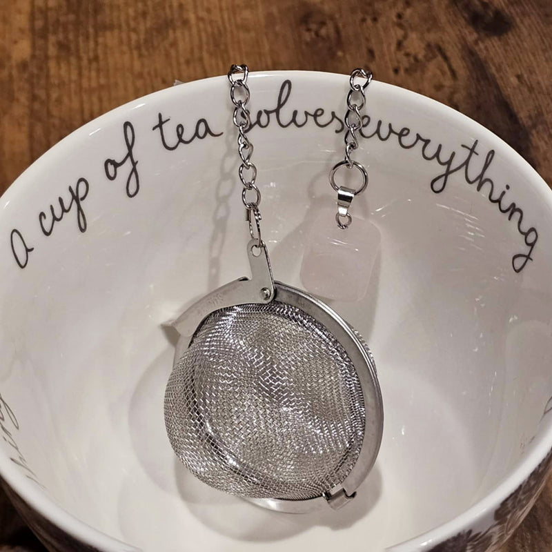 Stainless Steel Tea Infuser - With Crystal Magick