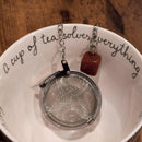 Stainless Steel Tea Infuser - With Crystal Magick