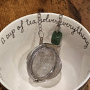Stainless Steel Tea Infuser - With Crystal Magick
