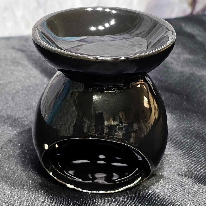 Ceramic Diffuser - Lotus - Black