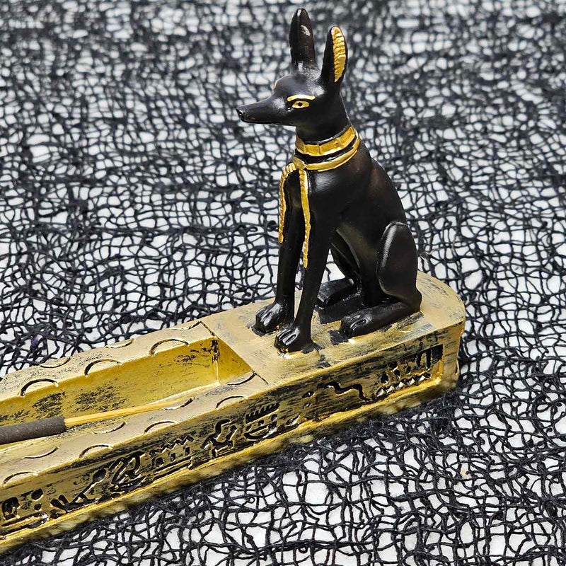 Polyresin Incense Holder - Anubis