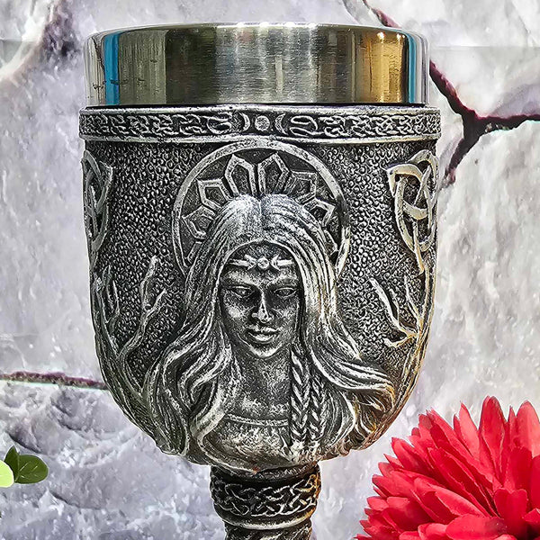 Triple Moon Goddess Chalice