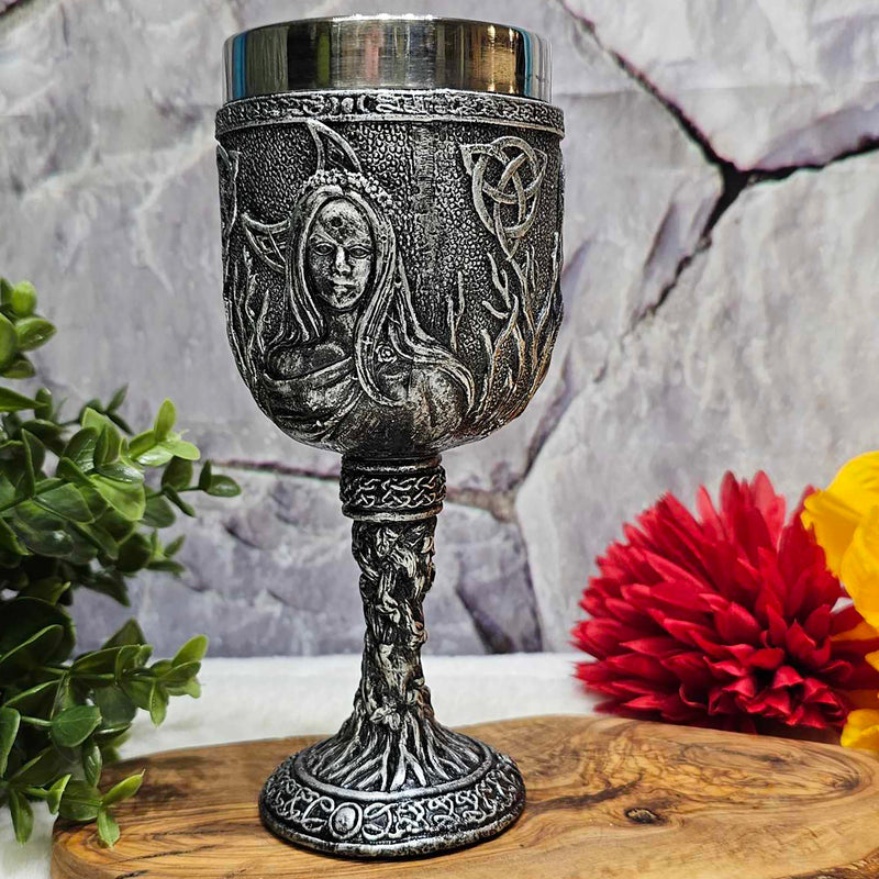 Triple Moon Goddess Chalice