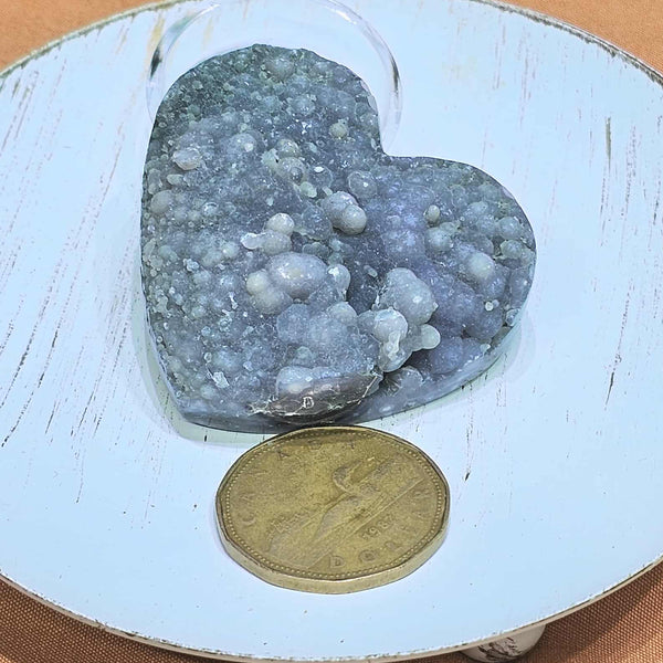 Heart - Grape Agate - Apx 2"