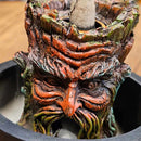 Polyresin Backflow Incense Holder - Greenman - Cones