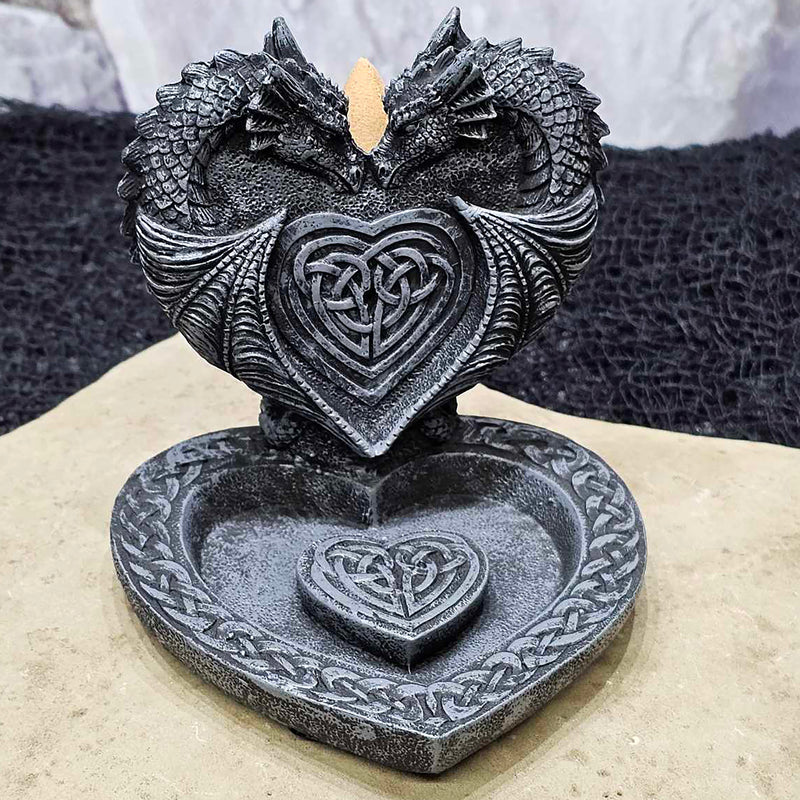 Backflow Incense Holder - Celtic Dragons