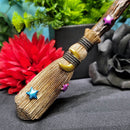 Resin Cast Witches Broom Wand