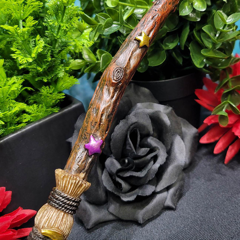 Resin Cast Witches Broom Wand