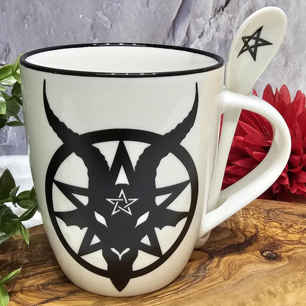 Ensemble tasse et cuillère Baphomet