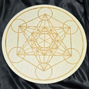 Bois à grille de cristal - Métatron - 12" de diamètre