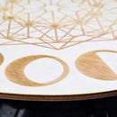 Bois à grille de cristal - Cycles lunaires - 12" de diamètre