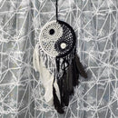 Attrape-rêves - Yin Yang tissé - 8" de diamètre