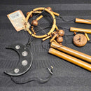 Carillon en bambou - Lune et Déesse - 37" de long