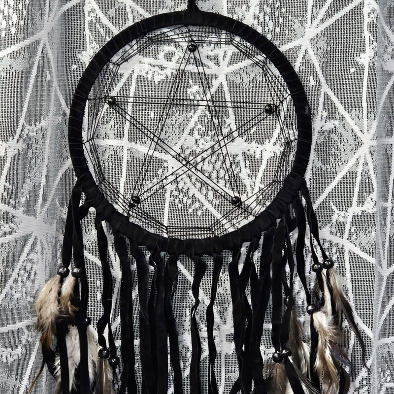 Attrape-rêves - Pentacle Noir - 37" x 8,5"