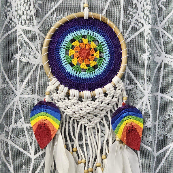 Dreamcatcher - Chakra Macrame- 6.5" Diameter