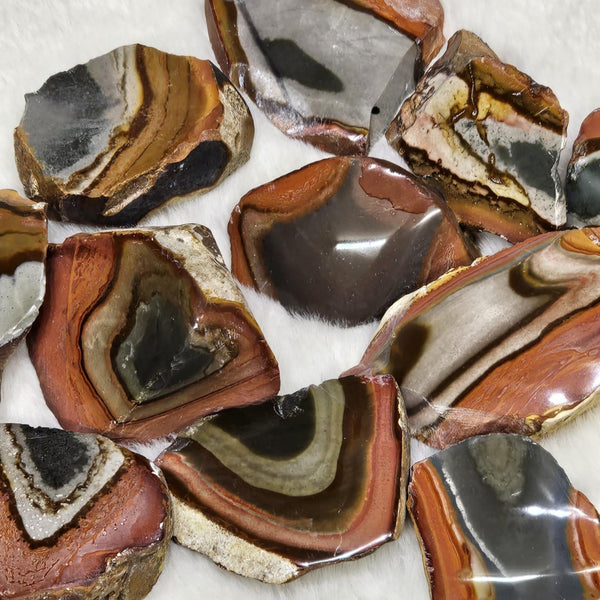 Polychrome Jasper - Rough with 1 Polished Side