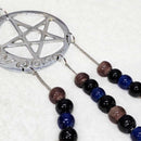 Carillon en laiton avec cloches suspendues et Pentacle/Lune