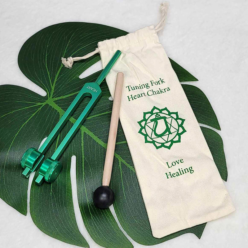 Tuning Fork - 8.5" Green - Heart Chakra