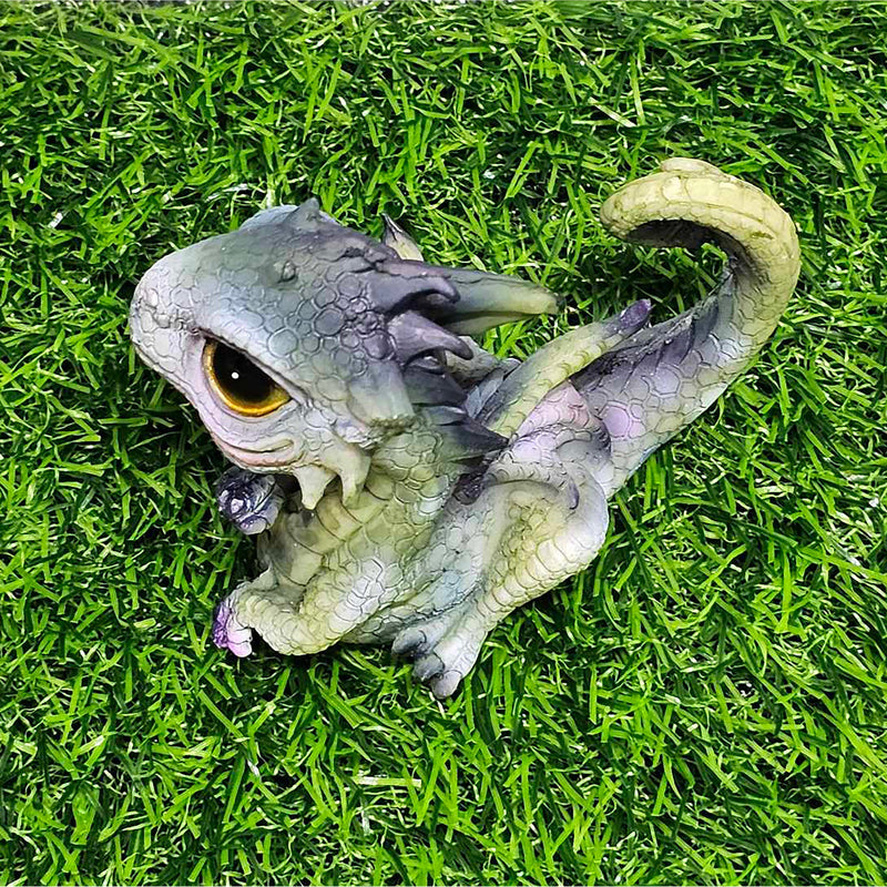Baby Dragon Figurine - Posing - 3.25" High