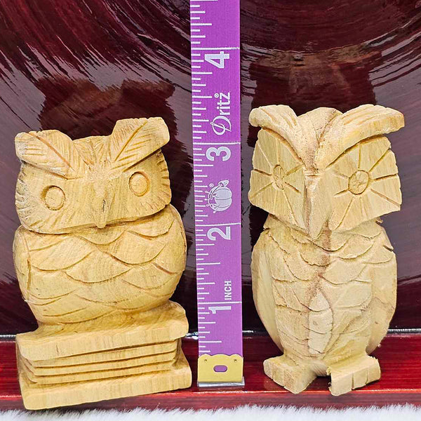 Palo Santo Owl Figurine 3"