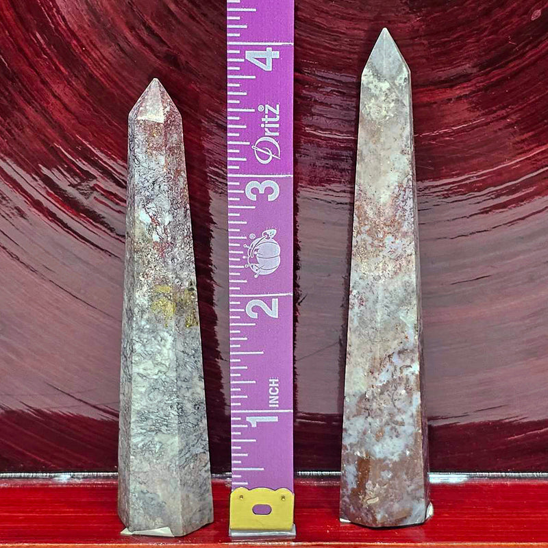 Petrified Wood Polished Obelisk (3" to 4" Height)