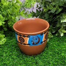 Pot de nettoyage de fumée - Thème autochtone brun 3,5" x 3"