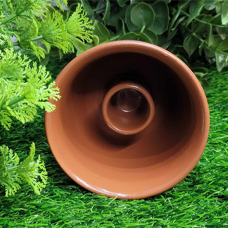 Smoke Cleansing Pot - Brown Native Themed 3.5" x 3"