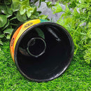 Pot de nettoyage de fumée - Céramique noire avec 7 chakras 3,5" x 3"