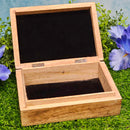 Wood Lined Box - Carved Dragonfly 5" x 7"