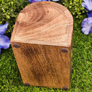 Wood Carved Treasure Chest - Raven 7.5" x 4.75"